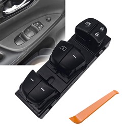 FANXIN Master Power Window Control Switch Compatible with Nissan Altima Frontier Leaf Rogue Sentra 2013-2018, Juke, Tiida, Sylphy, Replace 25401-3TA5A 25401-3SH1A 25401-3NF0A