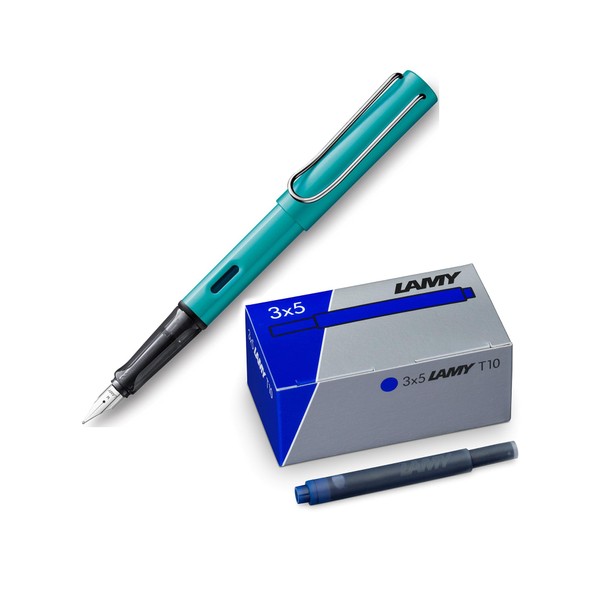 Lamy AL-star Set of Lightweight Aluminium Fountain Pen in Tourmaline