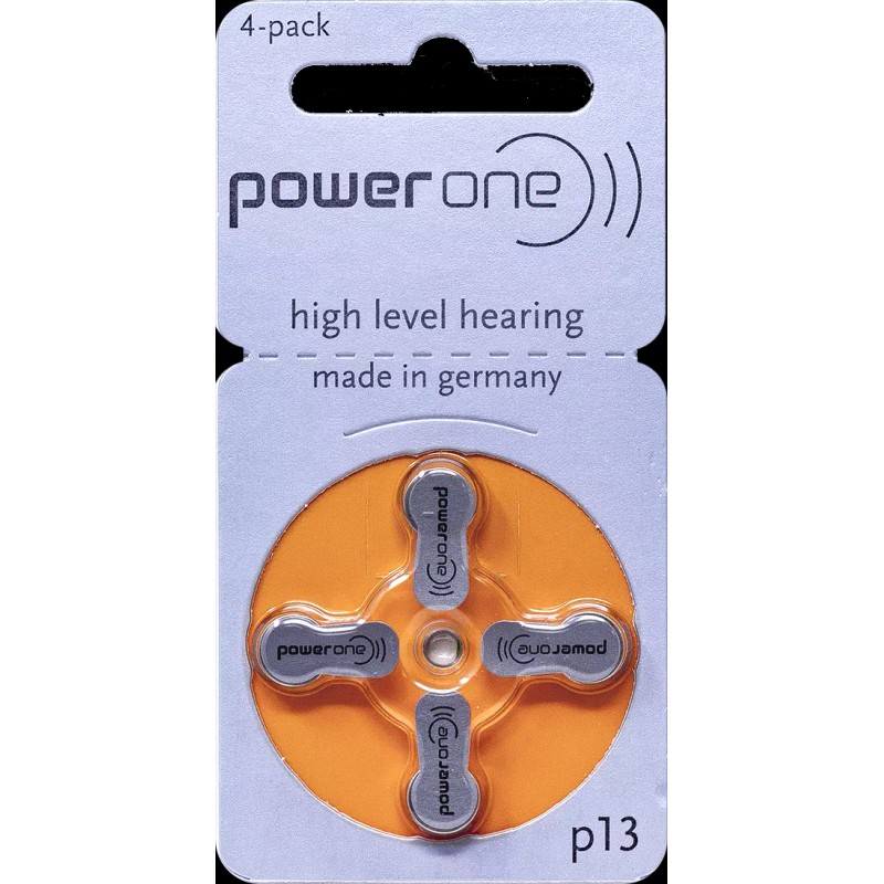 Power One Size 13 Hearing Aid Battery (40 Batteries) EXP