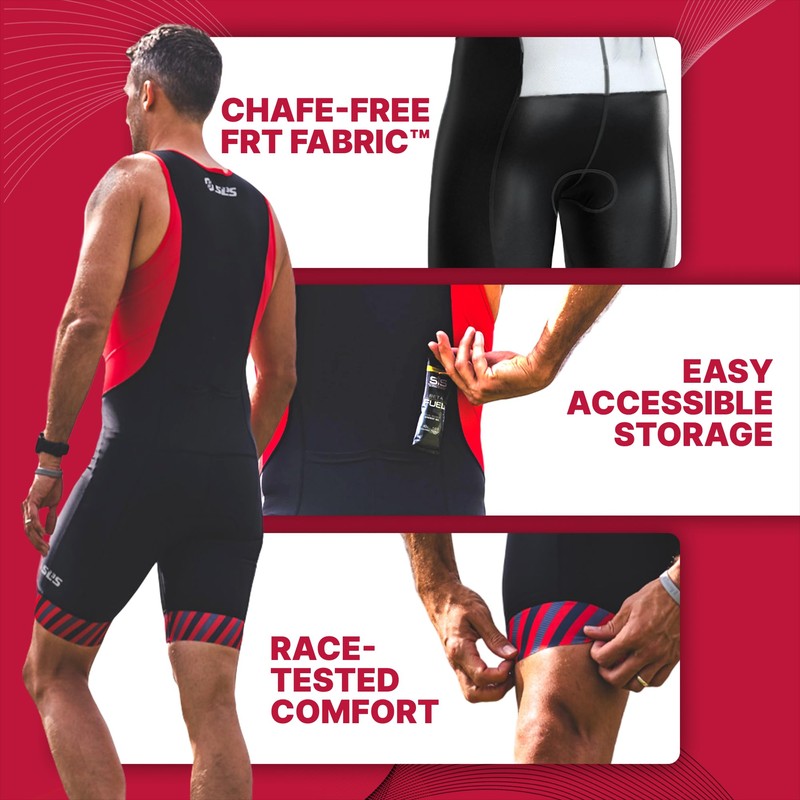 SLS3 AG Triathlon Suit Men - Durable FRT Sleeveless Trisuit