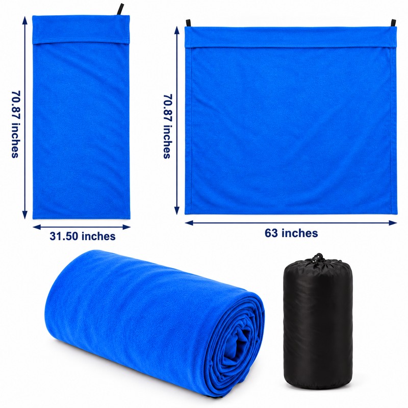 Fleece Sleeping Bag Liner for Camping – Portable 70.87 ×