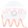 VATIN Double Face Peach Satin Ribbon 1/4" Continuous 50 Yards,Peach