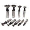 10-35mm*45° / 60° End Mill, HSS Dovetail Cutter Milling Tool