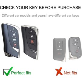 MEDZUK MEDZUK Schlsselhlle Kompatibel mit Lexus UX 250h 2019-2024 2025 Autoschlssel Hlle Schutz, Schlsselgeh?use Zubeh?r mit Schlsselanh?nger (Blau)