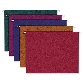 Pendaflex Earthwise Envirotec Recycled Colored Hanging File Folders, Letter, 20/Box