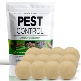 AUDQQM Pest Control, Rodent Repellent, Mouse Repellent Indoor/Outdoor, Peppermint Oil to Repel Rats, Roaches, Ants, Spiders & Moths, Mice Deterrent That Works for House, 3 Months Protection-12P