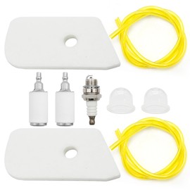 Anxingo 530150253 Air Filter Fuel Filter Line Spark Plug Kit, Replacement for Husqvarna 124C 124L 125C 125E 125L 125LDX 125R 125RJ 128C 128L 128LD 128CD 128LDX 128R 128RJ String Trimmer/Brush Cutter