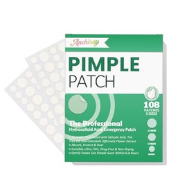 Parches para acné, parches de espinillas, tratamiento invisible para espinillas y acné para cubrir zits, manchas y brotes, acción rápida, todo tipo de