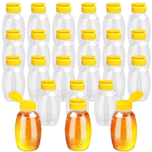 Zsdrtyu Mini Honey Jars, 24 Pcs 8 Oz Plastic Honey