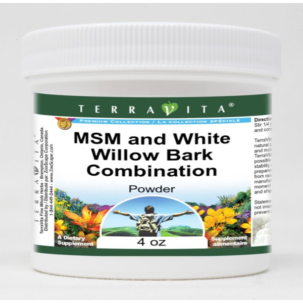 MSM and White Willow Bark Combination Powder (4 oz, ZIN: