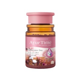 Ayurtime Happiness Day Bath Salt, Chamomile & Clary Sage Scent, Main Unit Bottle, 18.3 oz (520 g) (Approx. 13 Uses) Natural Essential Oil