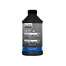 Polaris DOT 4 Brake Fluid for RANGER, RZR, ATV, Snowmobile Models With Hydraulic Brakes, Ultimate Braking Performance, Optimal Brake Lever Response and Sensitivity, 12 Ounce Bottle, Qty 1-2872189