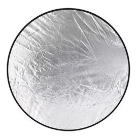 22.8In 5 in 1 Photography Light Reflector Collapsible Multi Disc Round Light Diffuser w/Storage Bag Translucent Silver Gold White Black 5 Colors Refl