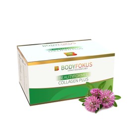 BodyFokus BeautyFormel Collagen Plus - Kollagen Pulver aus Weidehaltung + Hyaluronsäure