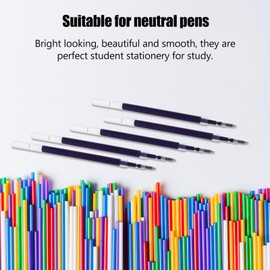 Operitacx 20stücke Pack Gelstift Nachfüllungen Einziehbare Tintenpatronen Praktische Schreibwaren Für Schüler Und Büro Glattes Schreiben Und Einfache Handhabung