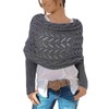 Fashionable Scarf with Sleeves for Women - Stylish Knitted Wrap