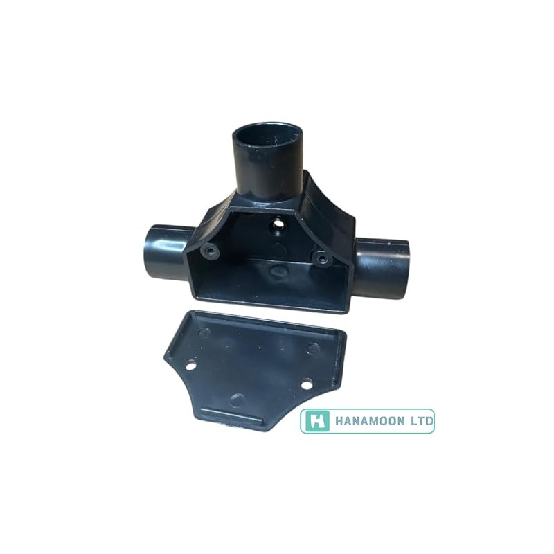 20mm PVC Inspection Tee - Black (Pack of 1)