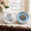 1966 Silver Sixpence Coin in Keepsake Tin – Good Luck