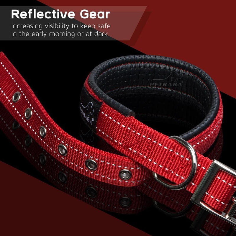 PETBABA Dog Collar, Leather, Dog Collar, Medium Dog, Large Dog,