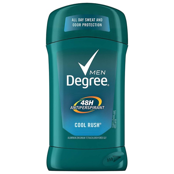 Degree Men Dry Protection Antiperspirant, Cool Rush 2.7 Oz (Pack of 3) - Packaging May Vary