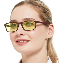 OCCI CHIARI Tinted Reading Glasses Men Blue Light Blocking Readers 0 100 150 200 250 300 350 400 500 600 (Brown 3.5)