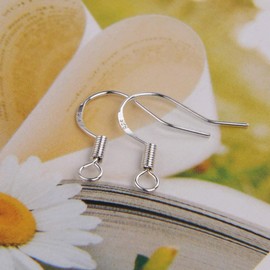 Hollosport 925 Sterling Silver Earring Hooks 12 Pairs for Jewelry Making DIY with 50 Pairs Earring Backs