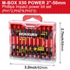 Geinxurn Impact Tough 2 in. (PH1/PH2/PH3) Screwdriver Bits Set,10 Pack