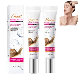 2Pcs Eye Stick, Anti Aging Augencreme, Schneckenaugencreme, Augenaufheller Stick für Kühlender Augenbalsam Gegen Dunkle Augenringe und Schwellungen, Trockenheit Verbessern eyecream2 (1)