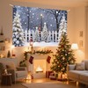 Christmas Photography Backdrop Glitter Snowy Forest Pine Tree Background Xmas