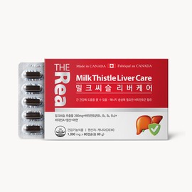 The Real Milk Thistle Liver Care 60 Capsules x 1 / 더리얼 밀크씨슬 리버케어 60캡슐 x1개