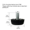 sourcingmap M8 x 13 x 30mm Furniture Glide Leveling Feet