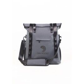 Dry Pocket Magnaguard Auto-Sealing Waterproof Tote Cooler, 20-Can Capacity Insulated Leak-Proof Beach, Picnic, Camping, and Hiking Bag - 1148 (Dark Grey)