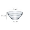 JHNIF 12pcs Clear Glass Soy Sauce Dipping Bowls Side Dishes