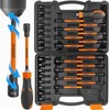 LOZAGU 33PCS Magnetic Nut Driver Set with Long Handle |