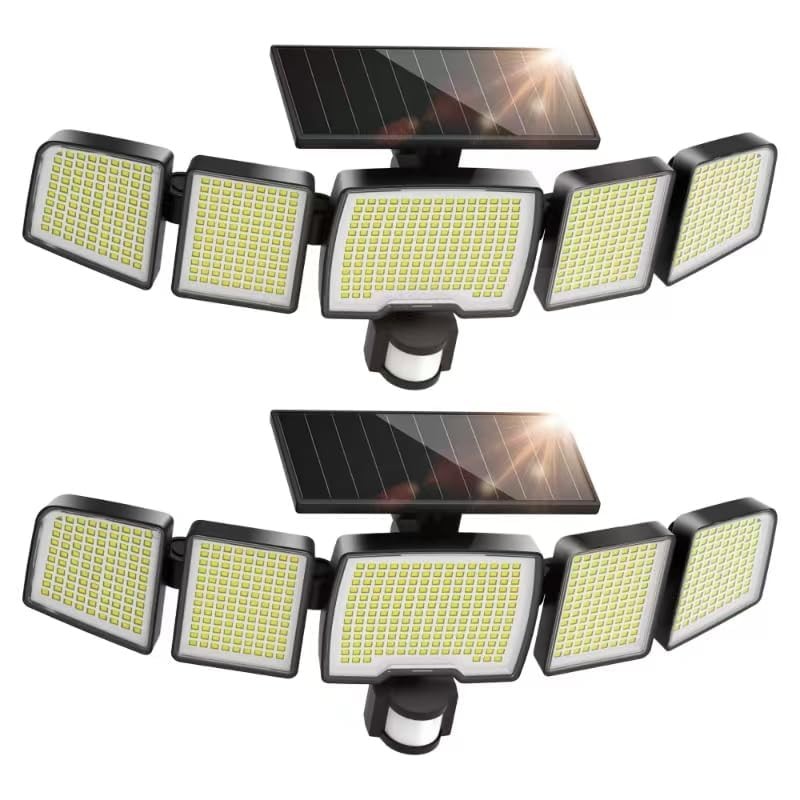 UME Solar Outdoor Lights 620 LED 4500LM, IP65 Waterproof Motion