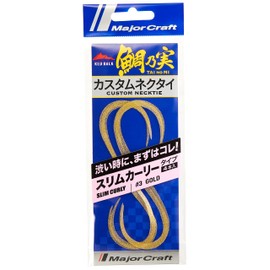 Major Craft Tie Lava RED BACK Custom Necktie Slim Curly Type #3 Gold (2022 Model)