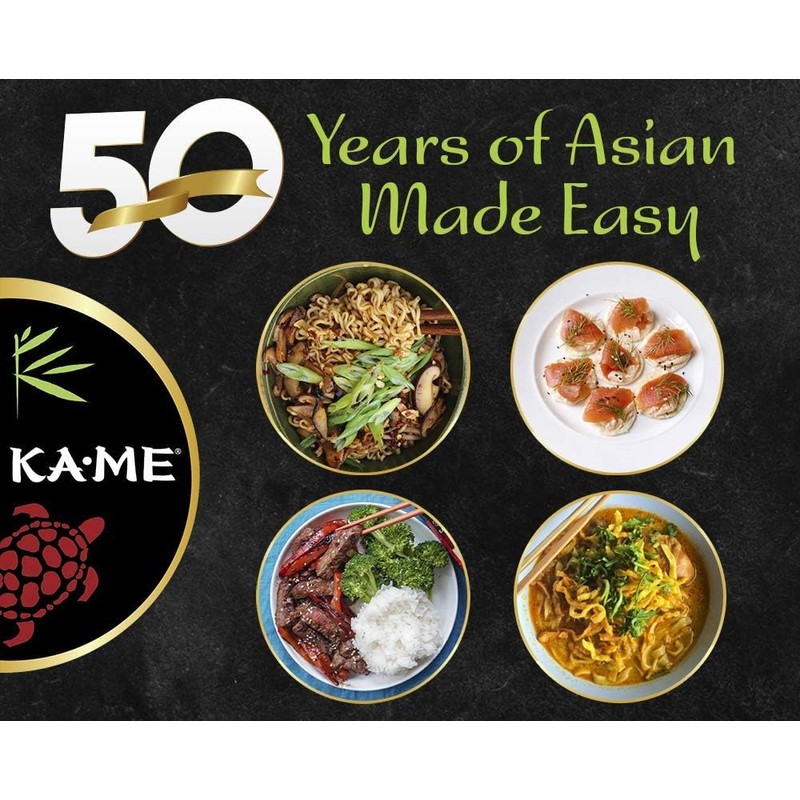 Ka-Me Noodles, Japanese Thick (Udon), 8 Ounce (Pack of 12)