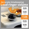 Maelifu Mechanical Kitchen Timer, Planet Stainless Steel Magnetic Timer Wind