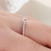 Newshe Jewellery Moissanite Wedding Band 925 Sterling Silver Eternity Rings