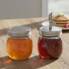 Qinpufu Glass Honey Dispenser No Drip - 10oz / 300ml
