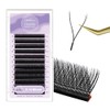 Natuhana Eyelash Extensions, YY-Shaped, 0.07 C Curl, 8-14 mm Volume,
