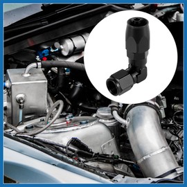 A ABSOPRO AN4 90 Degree Swivel Coupler Fuel Line Car Fuel Oil Hose End Fitting Automotive Parts Item Replacement