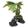 Ebros Gift Green And Gold Scales Behemoth Dragon Perching On