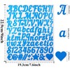704 Pieces Letter Number Stickers for Scrapbook, Small 1 Inch