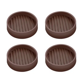 Round Rubber Furniture Castor Pad, 4 Pieces Furniture Coasters, Non-Slip Pads for Furniture Castors, Furniture Coasters Made of Rubber, Round Non-Slip Furniture Coasters, Chair Protector Feet,