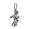 Dangle Teddy Bear with Flower Charm Bead for Charms Bracelets