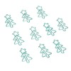 100pcs Paper Clips Prevent Slip Cute Christmas Tree Shaped Decorative