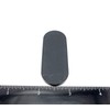 2 1/2" x 1" Oval Rubber Stick on Feet 1/8"