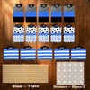 Graduation Party Picture Centerpiece Sticks, 15 Pieces, Black and Blue
