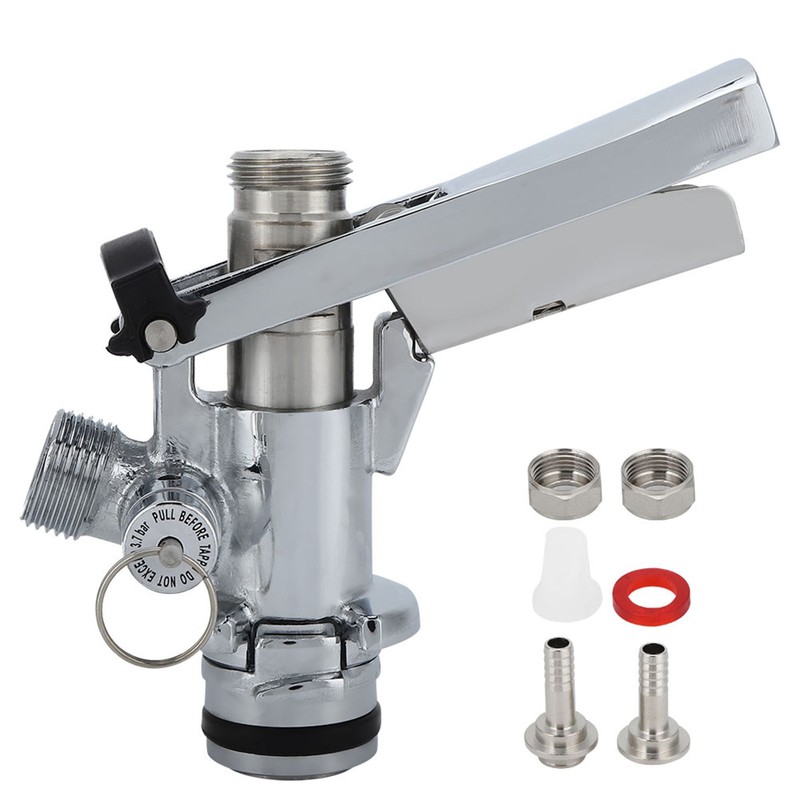 G5/8 U Type Stainless Steel Beer Keg Coupler Dispenser Accessory